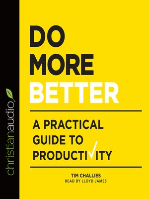 cover image of Do More Better